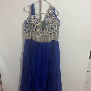 Royal Blue Prom Dress XXXL